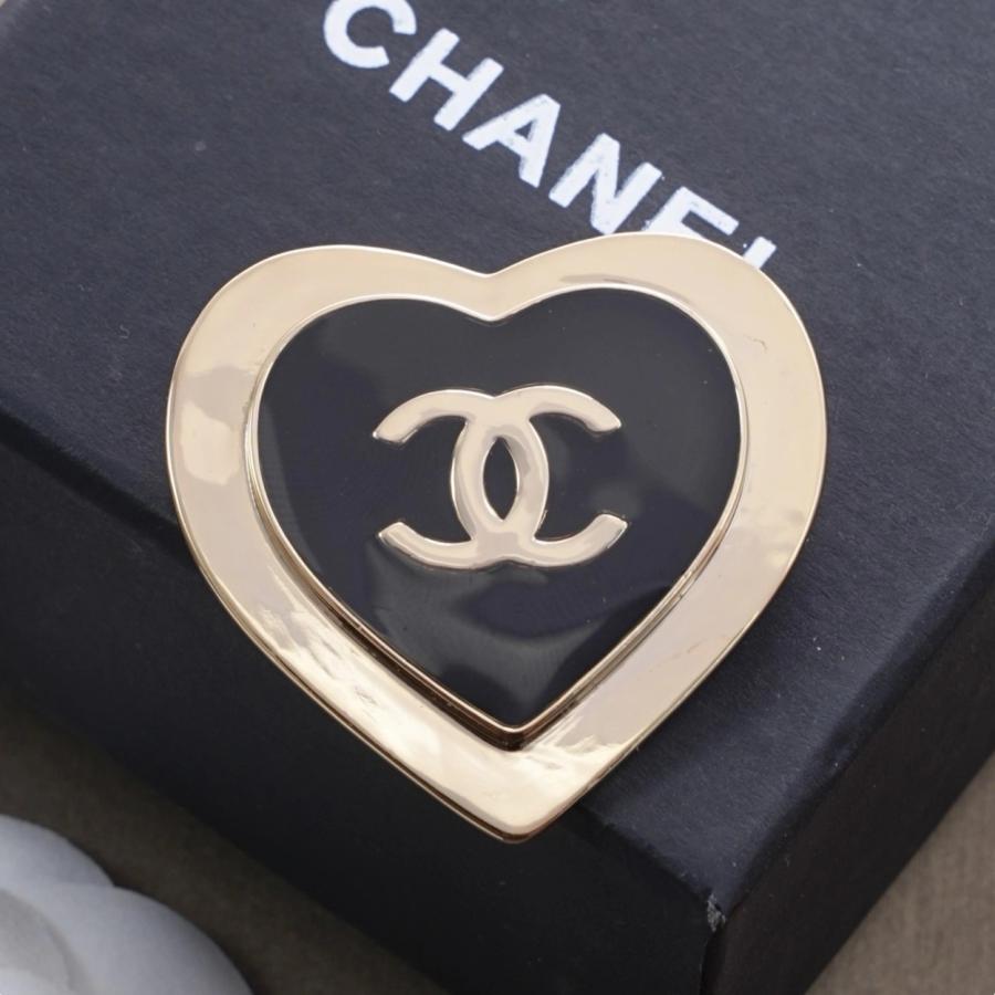 샤넬 더블 하트 바로치