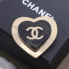 샤넬 더블 하트 바로치