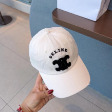 셀린느 레터링 로고 볼캡 모자