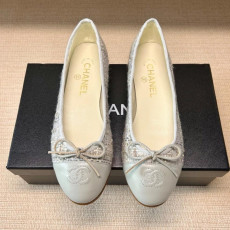 샤넬 26P 트위드 발레리나 플랫슈즈