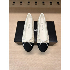 샤넬 26P 트위드 발레리나 플랫슈즈