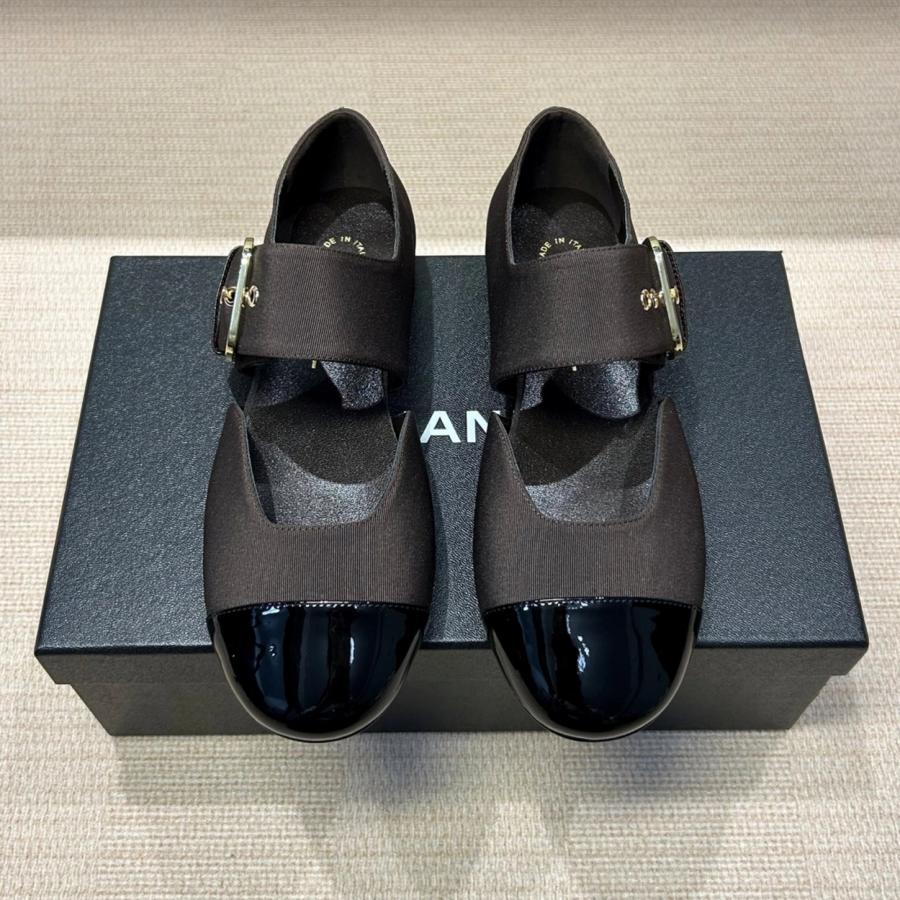 샤넬 26P 그로그랭 메리제인 플랫슈즈